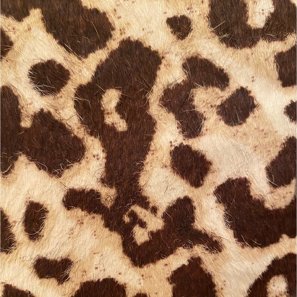 NEW CHARLES DAVID Snow Leopard Calf Hair Pointed Toe Ankle Bootie Size 6.5 NWOB - Picture 12 of 14